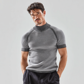 Casual, breathable and lightweight knitted T-shirt